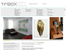 Tablet Screenshot of galerie-tinbox.com